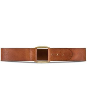 Ba&sh Minimalist Leather Belt - White