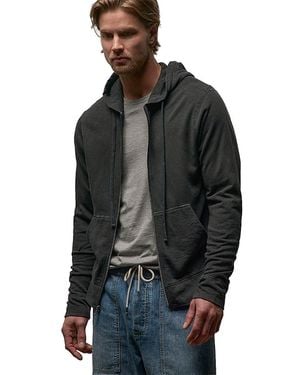 James Perse Vintage French Zip Up Hoodie - Black