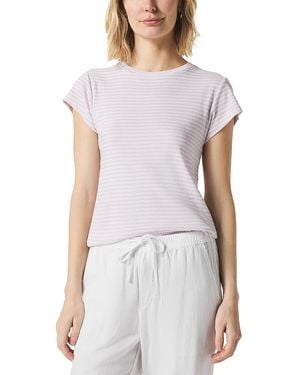 Splendid Faye Crewneck Stripe Tee - White