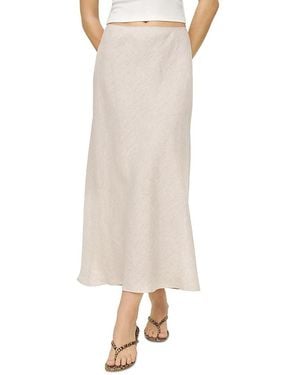 Reformation Layla Linen Skirt - White