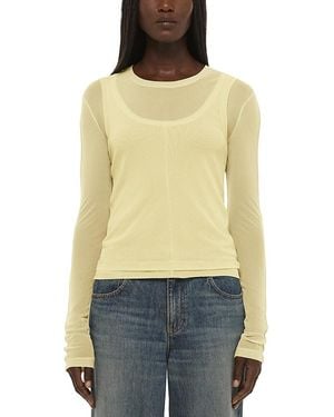 Helmut Lang Mesh Layered Tee - Multicolor