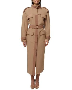 JLUXLABEL Icon Belted Midi Dress - Brown