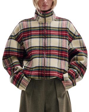 DARKPARK Wool Tartan Check Jacket - Gray