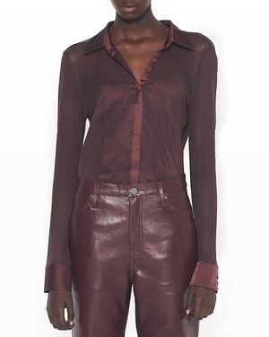 AS by DF Escapade Stretch Blouse - Purple