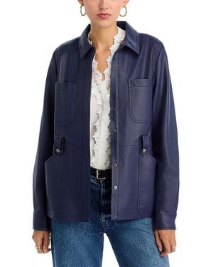 Kobi Halperin Rowan Faux Leather Jacket - Blue