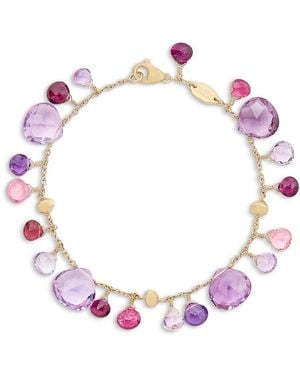 Marco Bicego 18K Paradise Multi Gemstone Dangle Bracelet - Pink