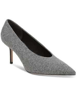 FAVORITE DAUGHTER Zoe Leather Pumps - Gray