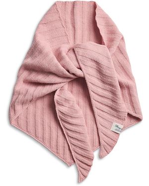 Rag & Bone Cassidy Triangle Ribbed Cashmere Scarf - Pink