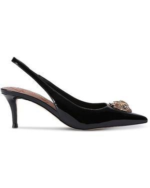 Kurt Geiger Patent Leather Belgravia Slingback Pumps - Black
