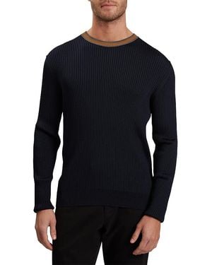 Ted Baker Nayor Ribbed Crewneck Sweater - Blue