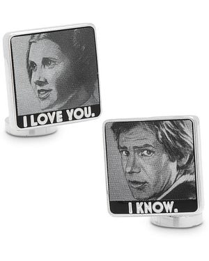 Cufflinks Inc. Star Wars I Love You I Know Cufflinks - Gray