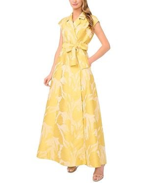 Ted Baker Jordana Floral Print Maxi Shirtdress - Yellow