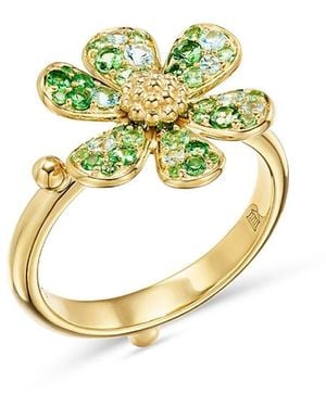 Temple St. Clair 18K Multi-Gemstone Flower Power Ring - Metallic