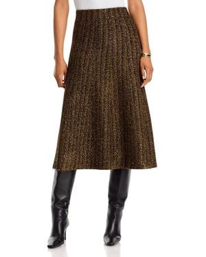 Veronica Beard Esmeray Knit A Line Skirt - Brown