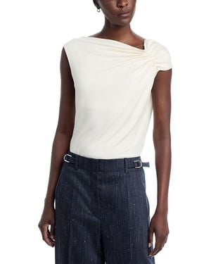 BOSS Ejoia Asymmetrical Neck Top - Blue