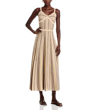 Misook Knit Maxi Dress - Natural