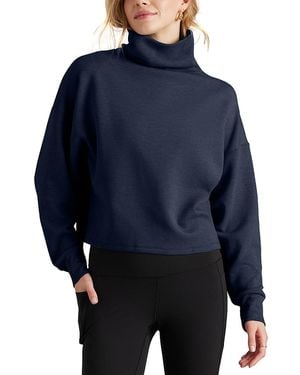 Rhone Dreamglow Mock Neck Sweatshirt - Blue