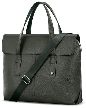 Samsonite Mobile Solution 2 Leather Convertible Brief - Green