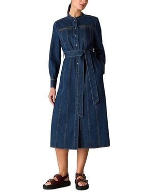 Whistles Myra Midi Dress - Blue