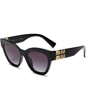 Miu Miu Cat Eye Sunglasses, 51Mm - Black