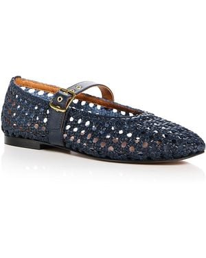 Madewell Remy Grommet Mary Jane Flats - Blue