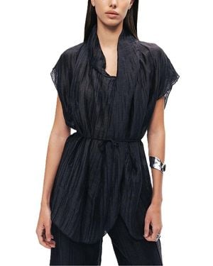 Nocturne Belted Vest - Black
