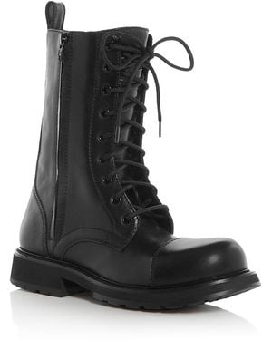 Balenciaga Truck Lace Up Boots - Black