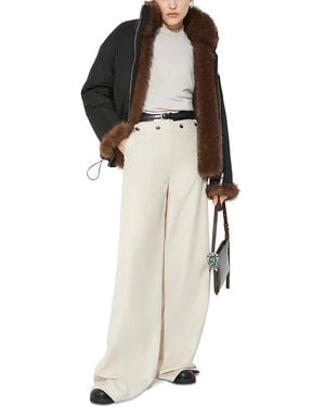 MAX&Co. Wool & Cashmere Funnel Neck Sweater - White