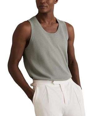 Reiss Textured Tank Top - Gray