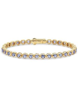 David Yurman Bezel Set Tennis Bracelet - Metallic