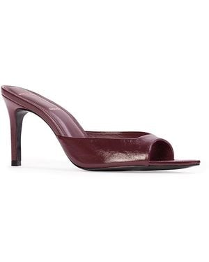 Black Suede Studio Brea Patent Leather High Heel Sandals - Purple