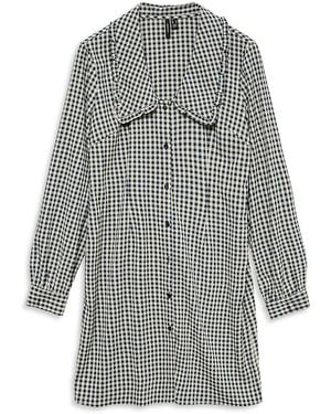 Vero Moda Vmsilje Long Sleeve Short Dress - Gray