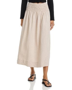 Rails Alessa Linen Midi Skirt - Natural