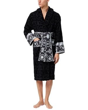 Versace I Heart Baroque Groom Robe - Black