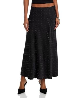 Steve Madden Jeannie Embellished Skirt - Black