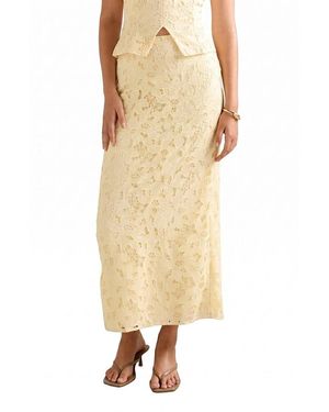 EVER NEW Andie Lace Maxi Skirt - Natural