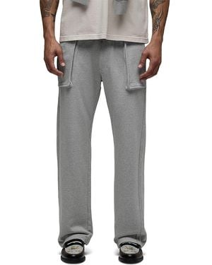 Hudson Jeans Straight Leg French Terry Cotton Blend 32 Pants - Gray