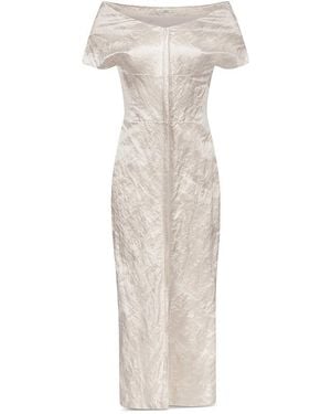 FFORME Kaley Paneled Off The Shoulder Dress - White