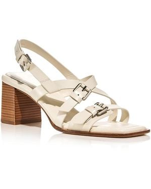 Rag & Bone Harlow Mid Heel Sandals - Natural