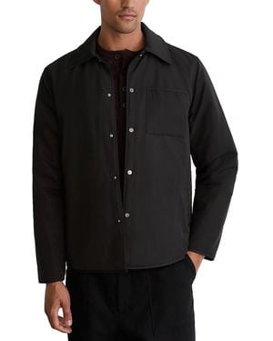 Reiss Raider Long Sleeve Patch Pocket Shirt Jacket - Black