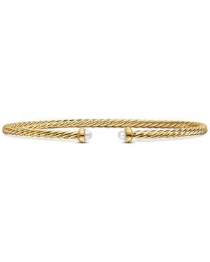 David Yurman Micro Cablespira Flex Bracelet - White