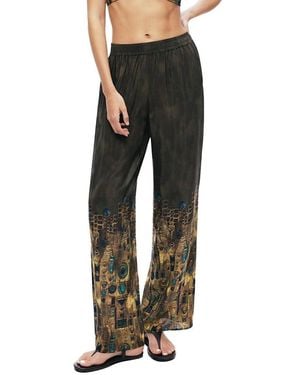 Nocturne Straight-Leg Pants - Gray