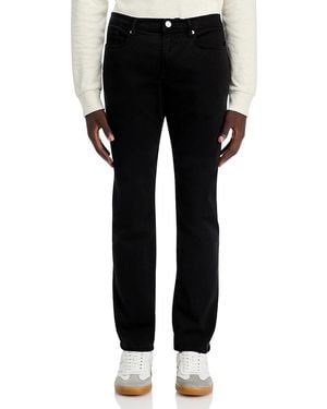 FRAME L'Homme Slim Brushed Twill Pants - Black