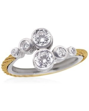 Alor Day Diamonds Round Bypass Ring, 0.5Ct Lab Grown Diamonds - White