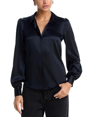 Generation Love Maxwell Silk Blend Blouse - Blue
