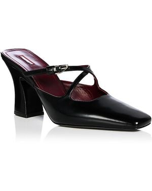 NODALETO Nodstalgia Grace Leather Mules - Black