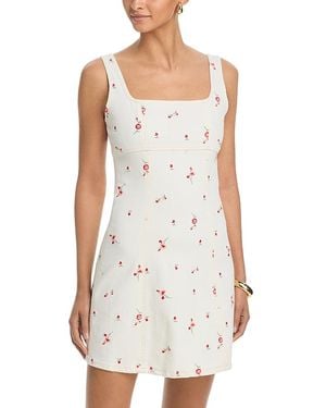 Rails Altadena Floral Embroidered Mini Dress - White
