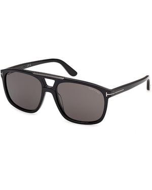 Tom Ford Navigator Sunglasses, 58Mm - Gray