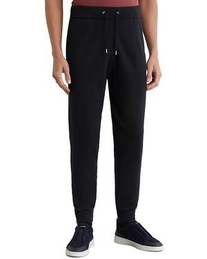 Reiss Billings Merino Wool Blend Sweatpants - Black