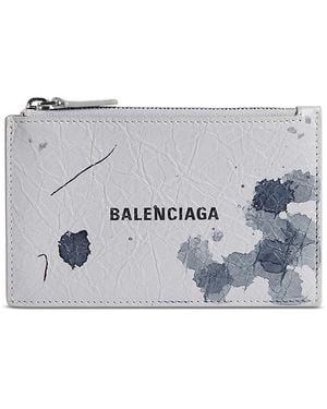 Balenciaga Cash Long Coin And Card Holder - Gray